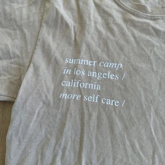 Summer Camp in Los Angeles Self Care T-shirt in Beige - Picture 2 of 3